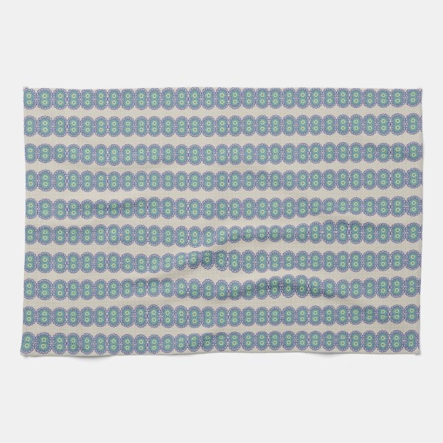 Blue Dreams Tick Towel (Horizontal)