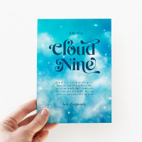 Blue Dreamy Pastel Cloud Nine 9th Birthday Party