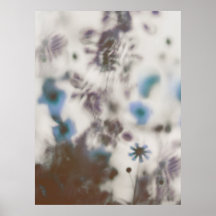 Blue Dreamy Soft Wildflowers
