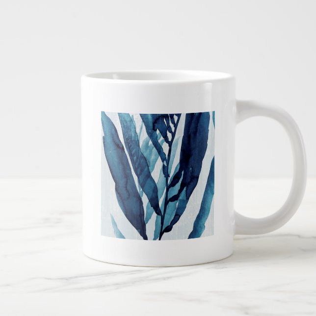 Blue Drift I Large Coffee Mug (Right)