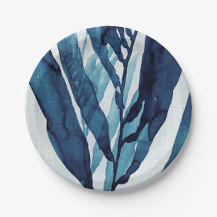 Blue Drift I Paper Plate