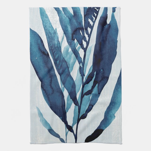 Blue Drift I Tea Towel (Vertical)