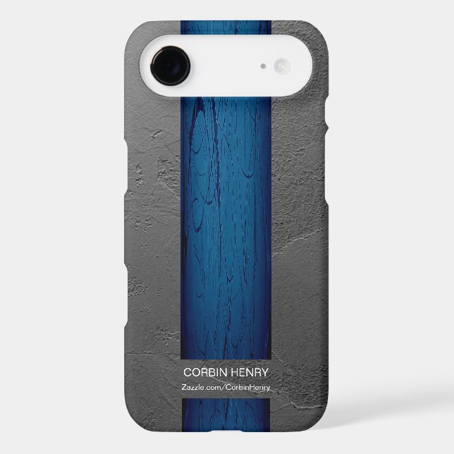 Blue Drip Name Abstract Texture (Back)
