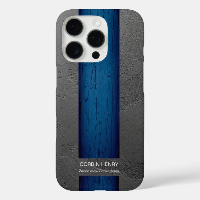 Blue Drip Name Abstract Texture Case-Mate iPhone Case (Back)