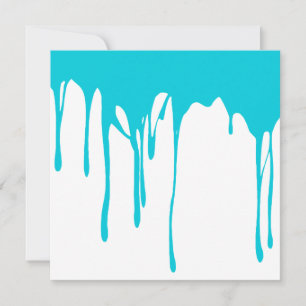 Blue Dripping Paint 