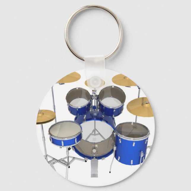 Blue Drum Kit: Key Ring (Front)