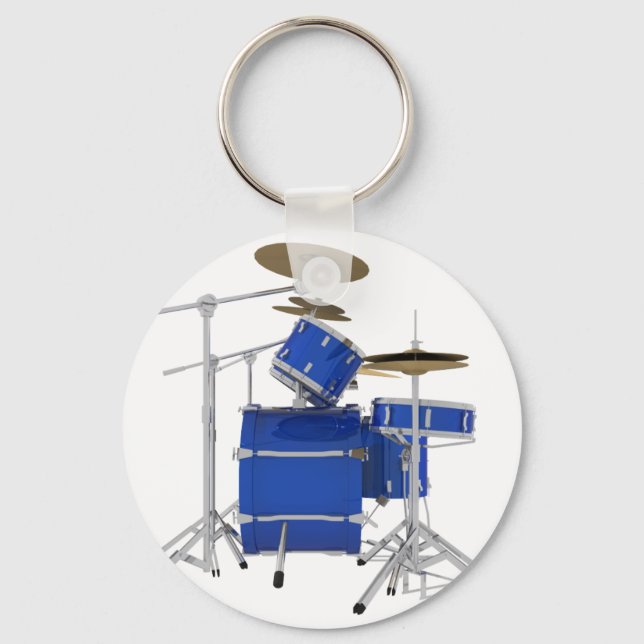 Blue Drum Kit: Key Ring (Front)