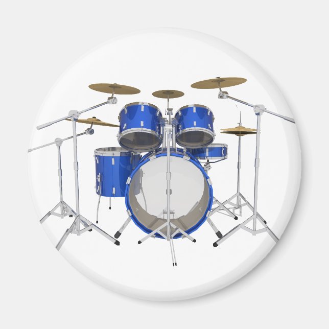 Blue Drum Kit: Magnet (Front)