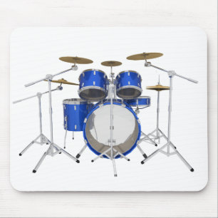 Blue Drum Kit: Mouse Mat
