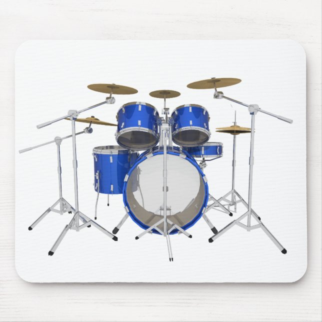 Blue Drum Kit: Mouse Mat (Front)