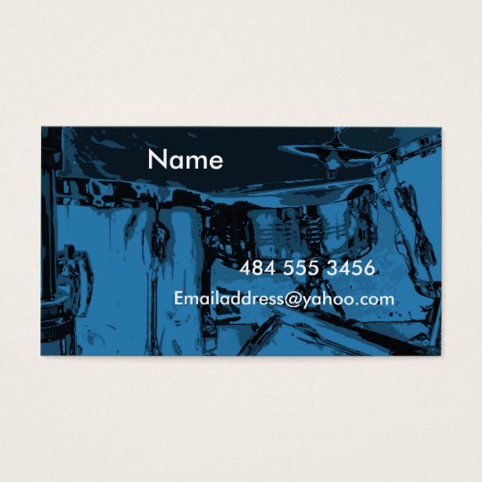 Blue Drums Business Card
