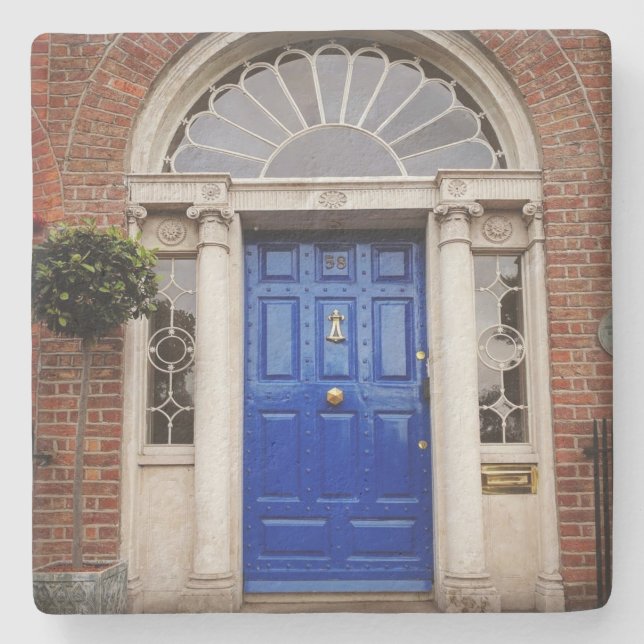 Blue Dublin Door Coaster (Front)