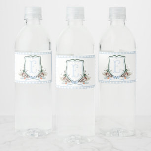 Blue Duck Baby Shower Water Bottle Labels