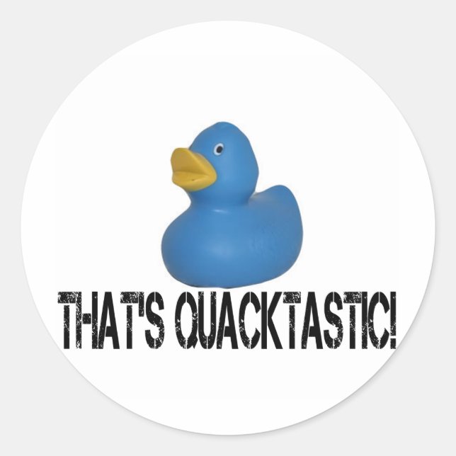 Blue Duck Classic Round Sticker (Front)