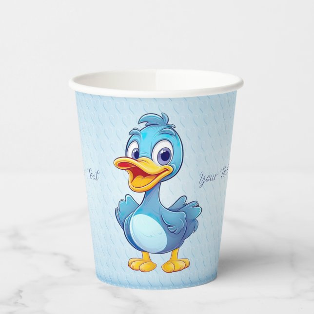 Blue Duck Paper Cups (Left)