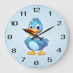 Blue Duck Wall Clock