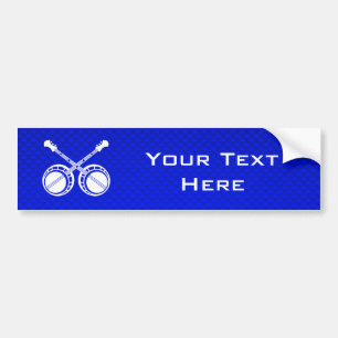 Blue Duelling Banjos Bumper Sticker
