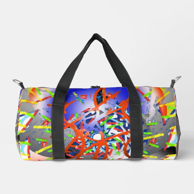 Blue  duffle bag (Front)