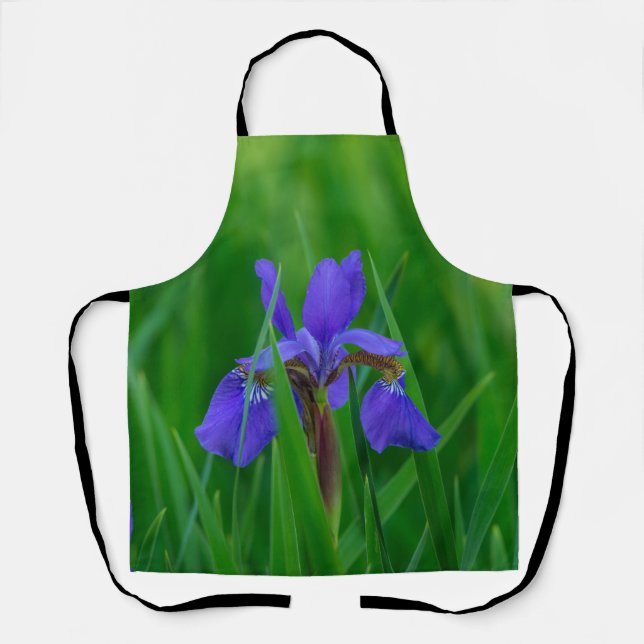 Blue Dutch Among Leaves Apron (Front)