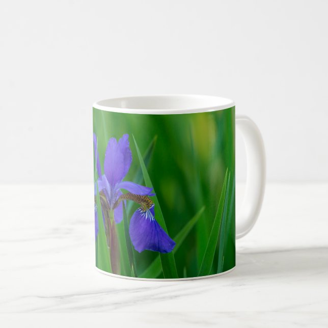 Blue Dutch Among Leaves Coffee Mug (Front Right)