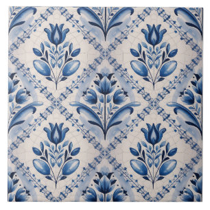 Blue Dutch Delft Pattern Tile