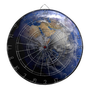 Blue Earth From Space  Inspirational Dartboard