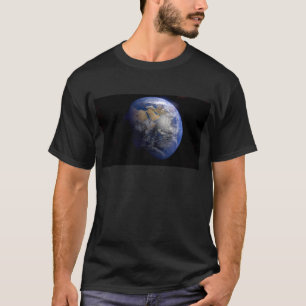 Blue Earth From Space Inspirational T-Shirt