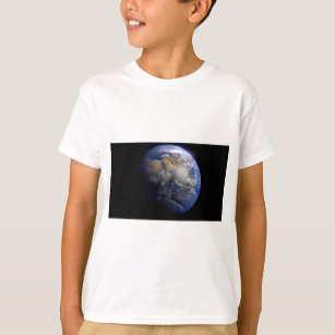Blue Earth From Space  Inspirational T-Shirt