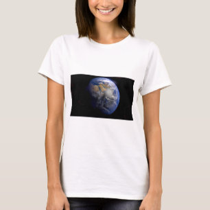 Blue Earth From Space Inspirational T-Shirt
