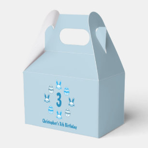 Blue Easter 3rd Birthday Favour Box