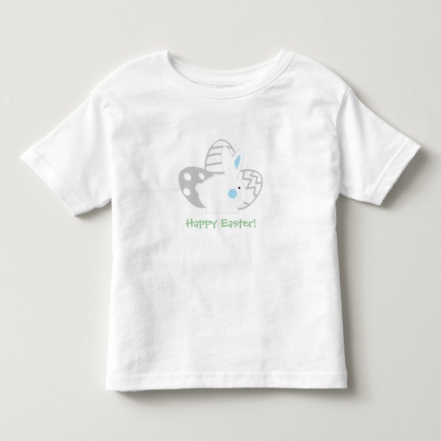 Blue Easter Bunny with Easter Eggs Shirts (Front)