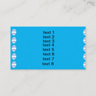Blue Easter Eggs Pattern Business Card