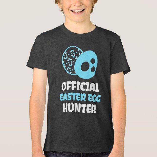 Blue Egg Hunter Kids Shirt (Front)