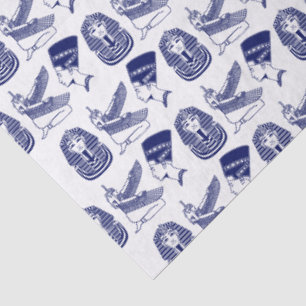 Blue Egypt Egyptology Symbols DIY Colours Tissue Paper