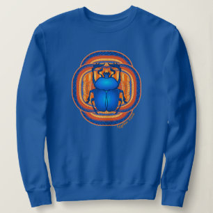 Blue Egyptian Scarab Sweatshirt
