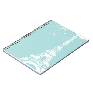 Blue Eiffel Tower Notebook