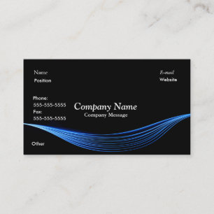Blue Electric Business Card