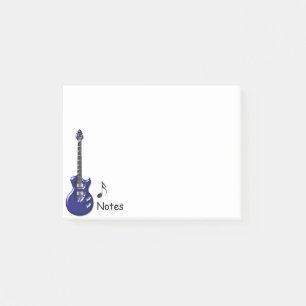 Blue Electric Guitar Post-it Notes