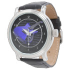 Blue Electric Guitar Wrist Watch
