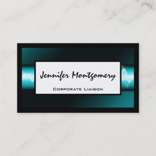 Blue Electric Modern Professional Business Card
