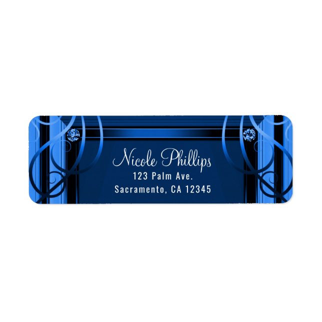 Blue Elegant Business Corporate Holiday Party (Front)