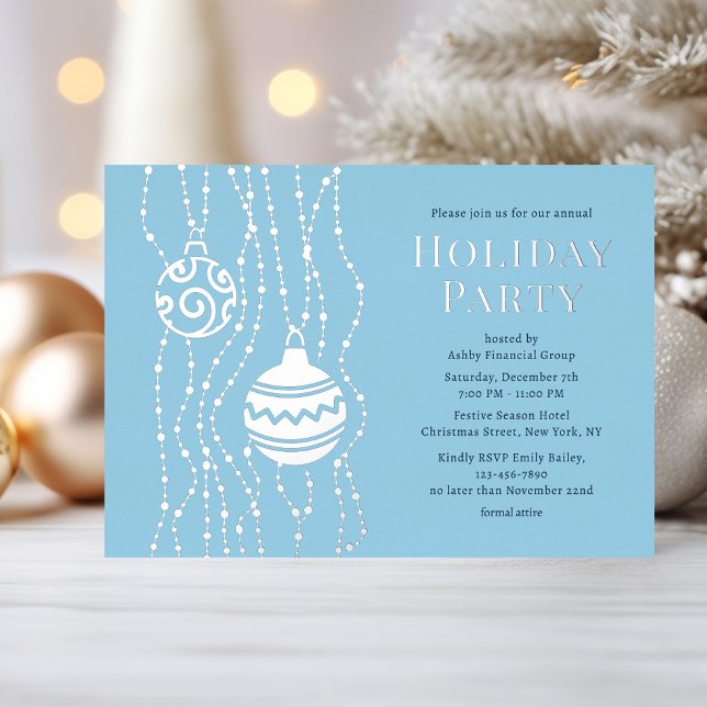 Blue Elegant Christmas Party Corporate Holiday (Creator Uploaded)