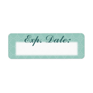 Blue Elegant Expiration Date Labels