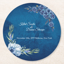 Blue Elegant floral summer wedding