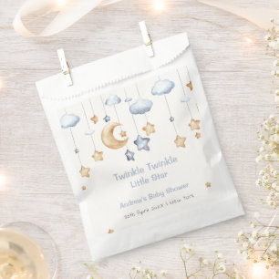 Blue Elegant Twinkle Twinkle Baby Shower Favour Bags