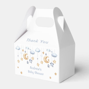 Blue Elegant Twinkle Twinkle Baby Shower Favour Box