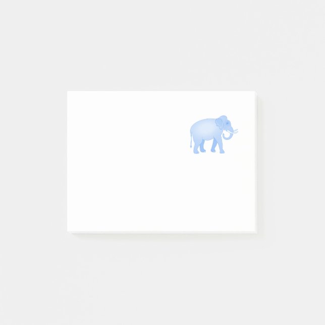Blue Elephant Baby Boy Post-it Notes (Front)