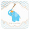 Blue Elephant Baby Shower Favour Sticker