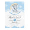 Blue Elephant Boy Baby Shower Invitation