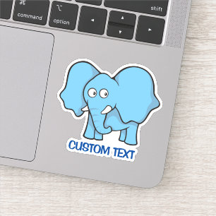 Blue Elephant Cartoon